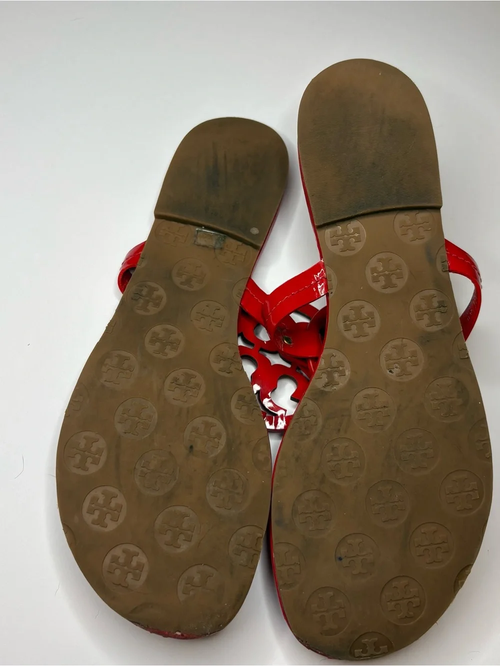 Tory Burch Miller Patent Sandals – Red – Size 10 - Picture 8 of 8